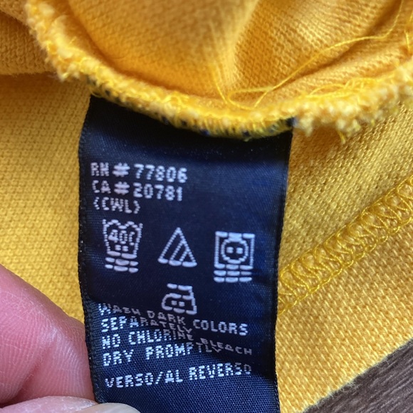 Vintage Women’s Small Tommy Hilfiger Polo Yellow EUC - Picture 7 of 7
